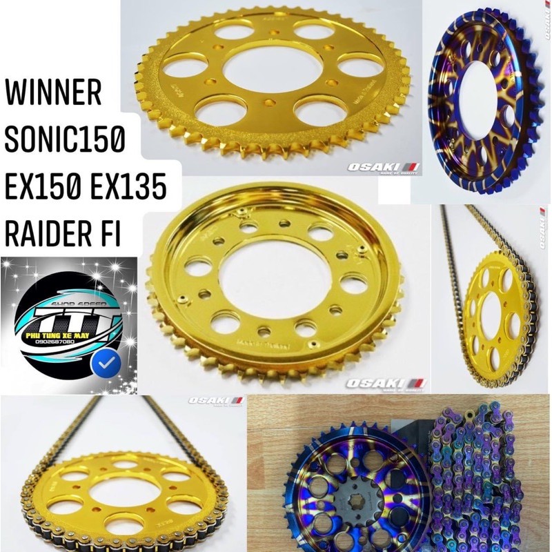 Nhông Sên Dĩa OSAKI xe máy EX150, WINNER, SIRIUS, JUPITER, SONIC