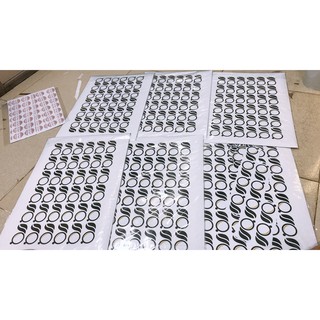 Combo 890 tem dáng 3,5cm  theo hình khách gửi.