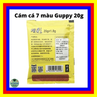 Thức ăn cá 7 màu Guppy gói 20g
