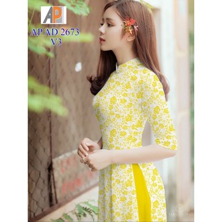 Vải áo dài hoa hồng