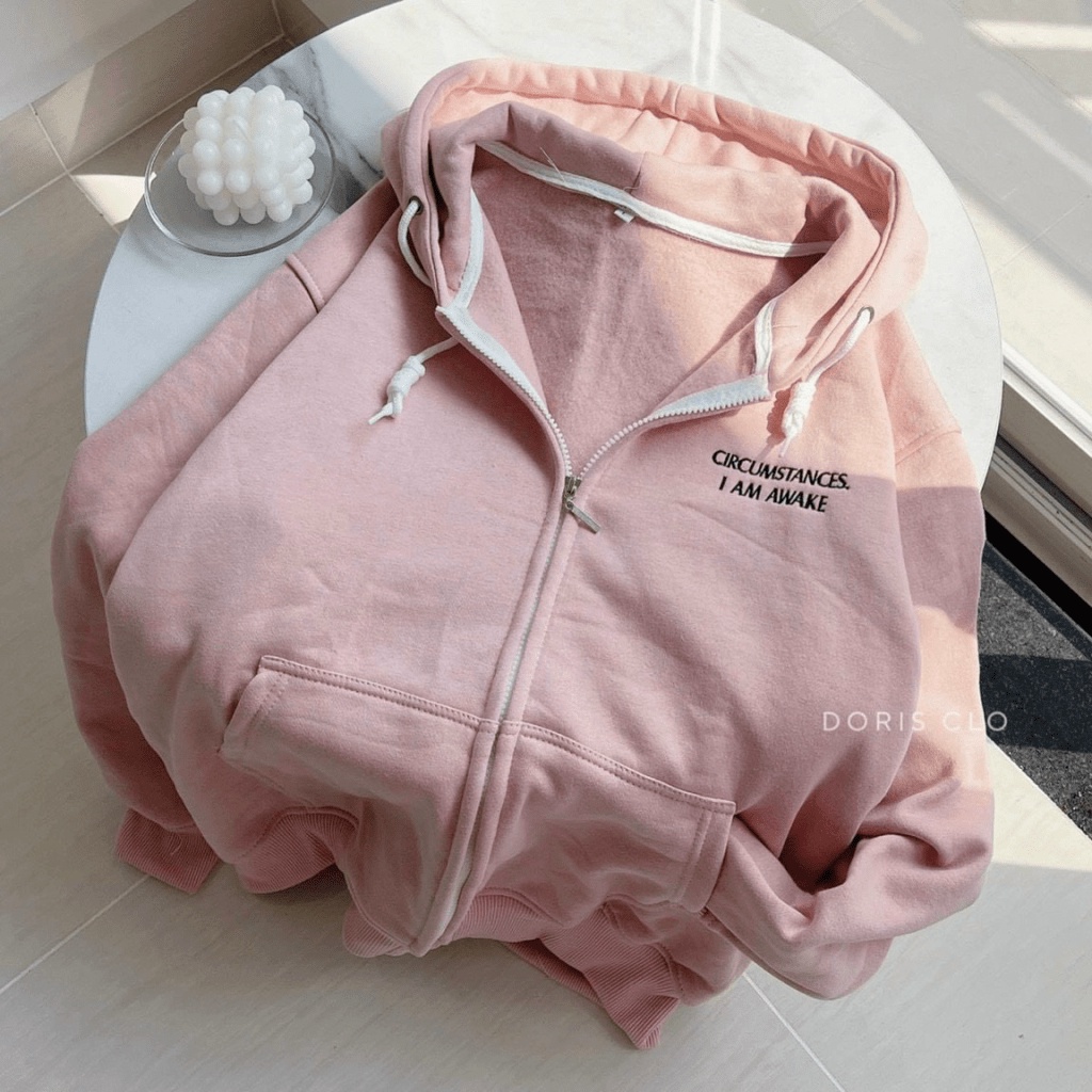 ÁO KHOÁC HOODIE NỮ PHỐI DÂY KÉO THỜI TRANG SIÊU TEEN HÌNH ẢNH SHOP CHỤP THẬT