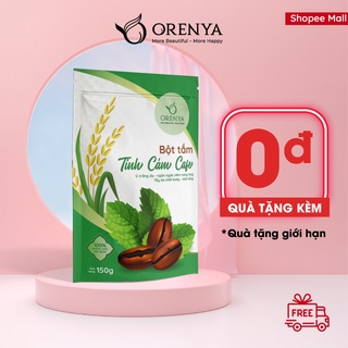 Bột tắm trắng tinh cám cafe 150gr Orenya - Ủ trắng body tại nhà giúp trắng da mịn màng - Orenya tphcm