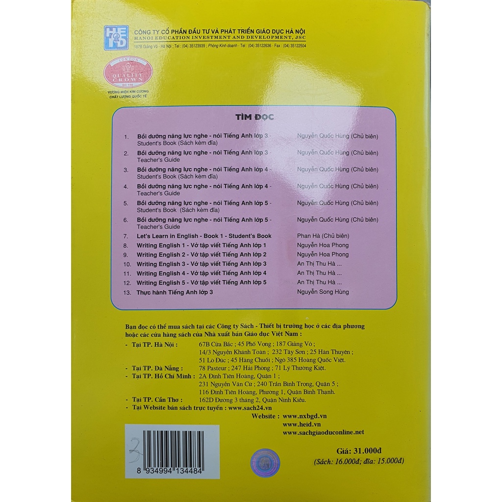 Sách - Bồi dương năng lực nghe, nói tiếng Anh lớp 3