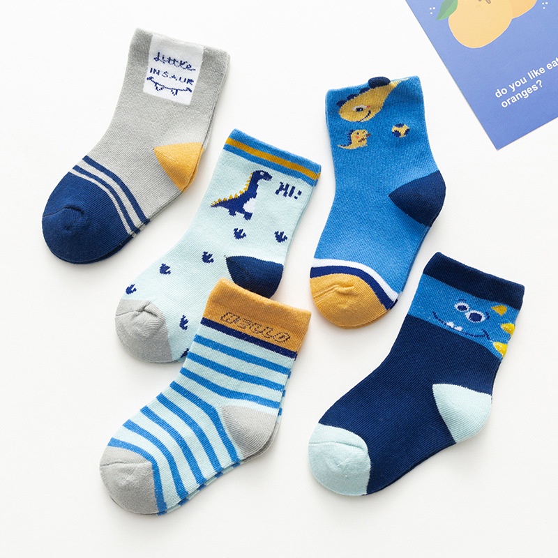 Đôi với WAFNHA D537 bằng cotton mềm mại họa tiết khủng long/cà rốt/chữ cái xinh xắn dành cho bé