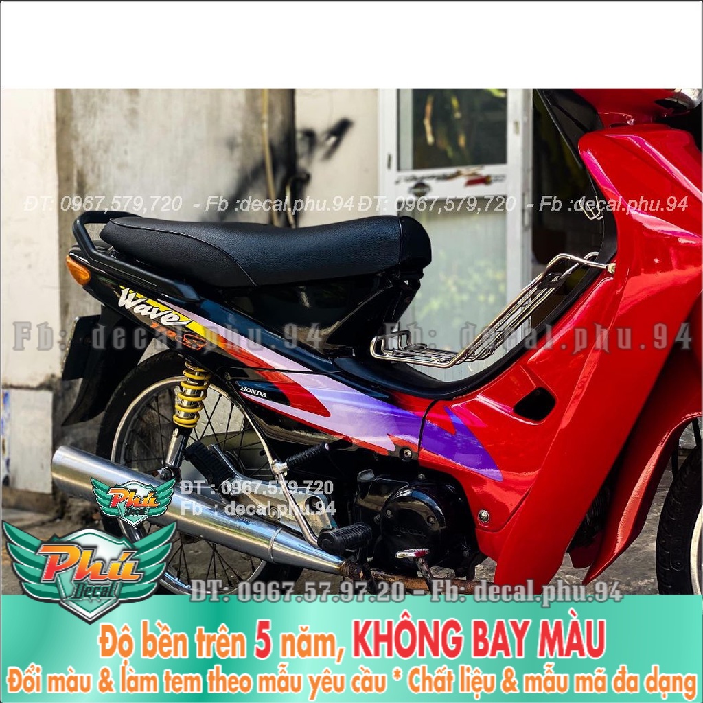 Tem Rời Wawe nhỏ đỏ đen (K) -1