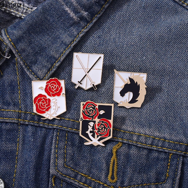 Ghim cài áo MISS ZOE hình nhân vật anime attack on titan