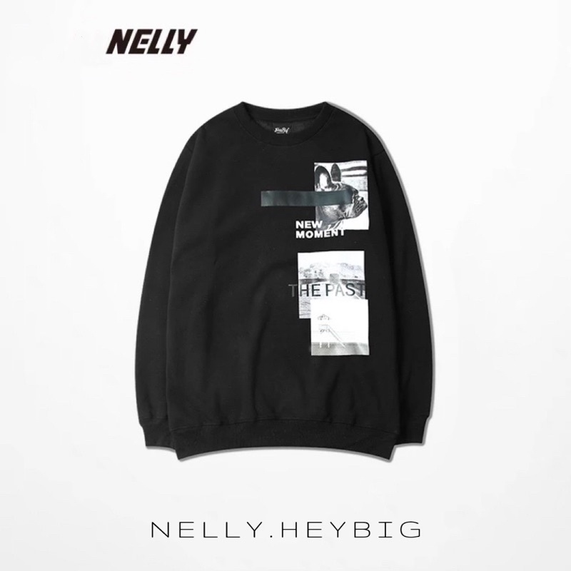 [Sẵn] Áo Sweater Nelly [0344] form rộng dành cho nam và nữ NEW MOMENT Nelly Heybig