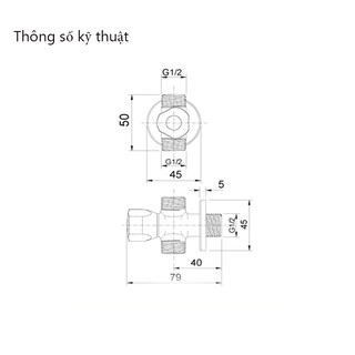 Van xả nhấn tiểu nam INAX