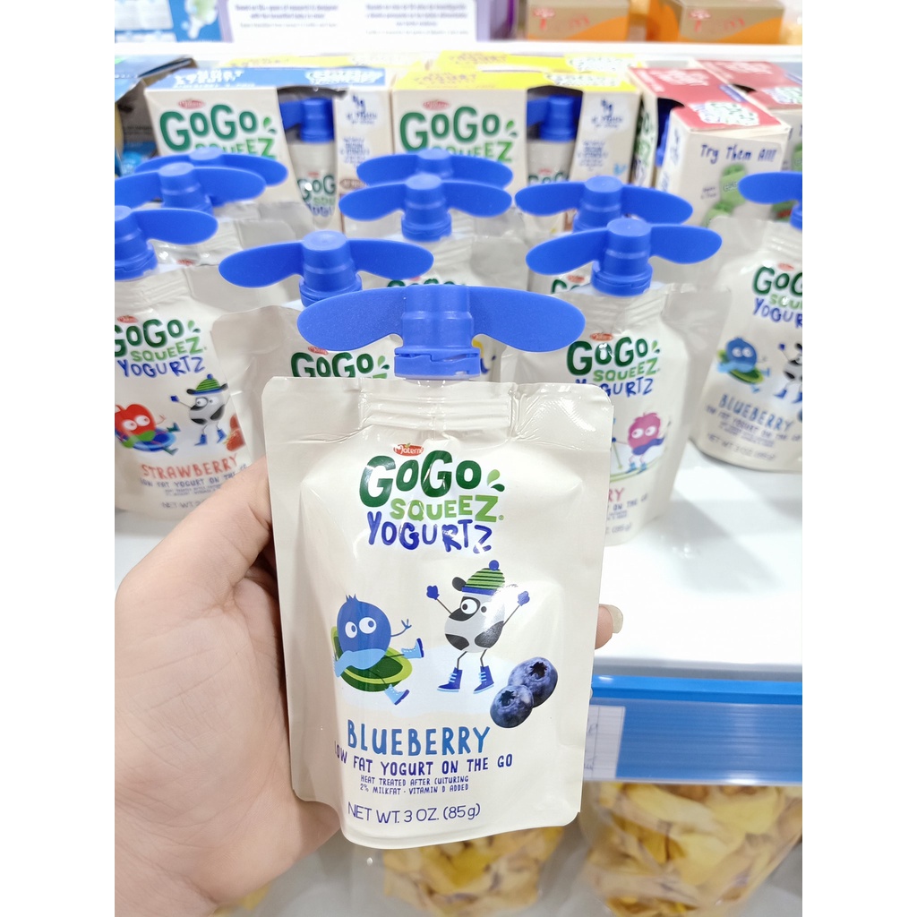 Sữa Chua Nguội Gogo Squeez Mỹ Cho Bé Từ 6 Tháng Cung Cấp Canxi Vitamin Cho Bé Cứng Cáp