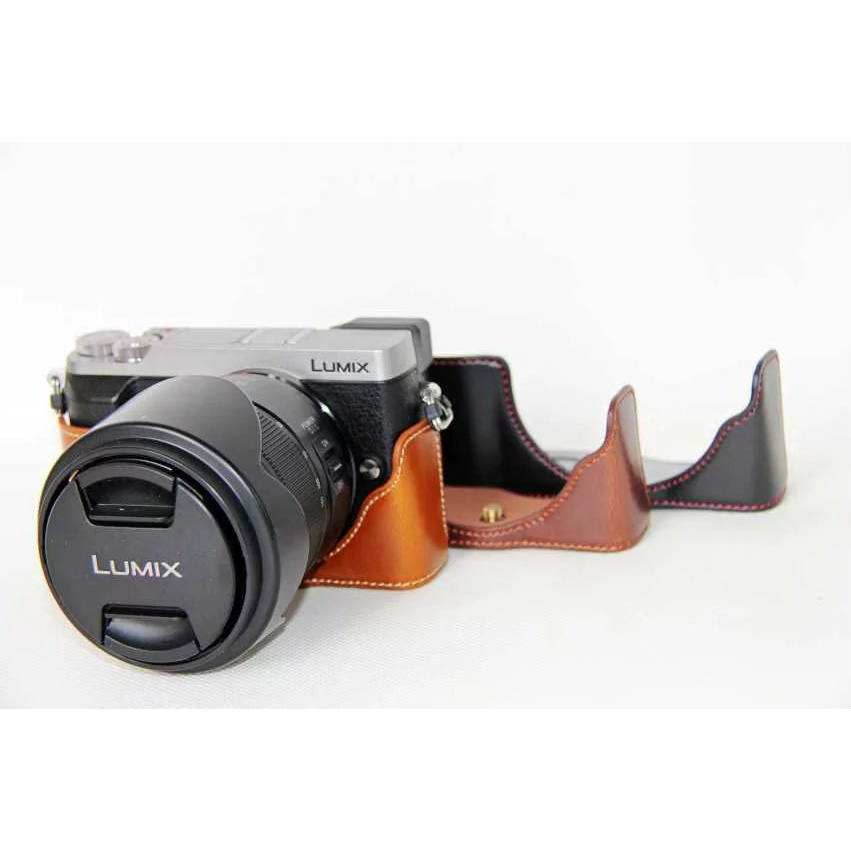 Túi Da PU Đựng Máy Ảnh Panasonic Lumix DMC GX80 DMC GX85 GX80 GX85 Chất Lượng Cao