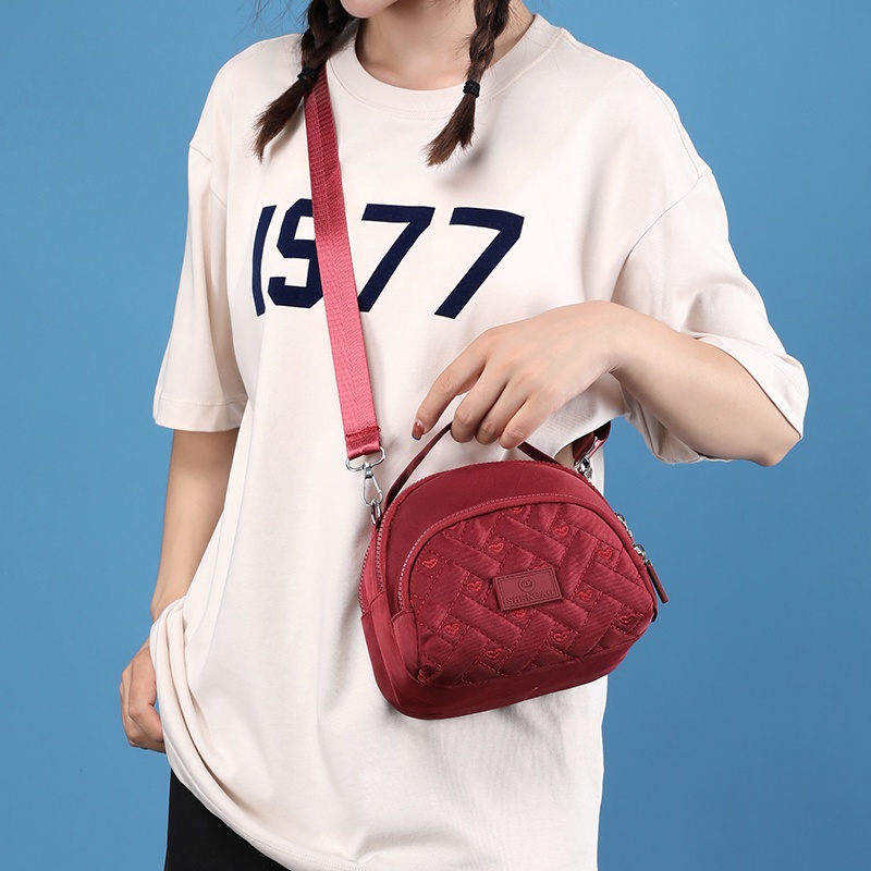 Beg Tangan Wanita Murah Beg Silang Perempuan Túi Xách Đeo Chéo Vải Canvas Nylon Chống Thấm Nước Phong Cách Hàn Quốc Cho Nữ