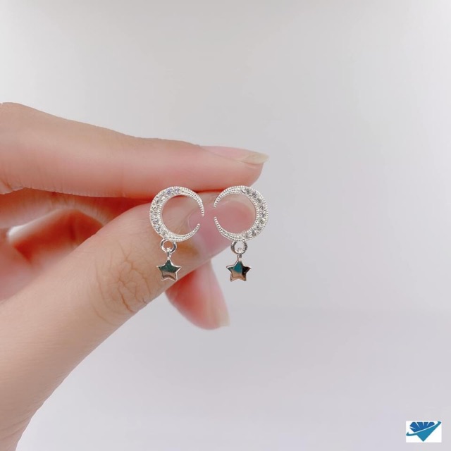 BÔNG TAI MẶT TRĂNG SAO CAO CẤP - BẠC TA