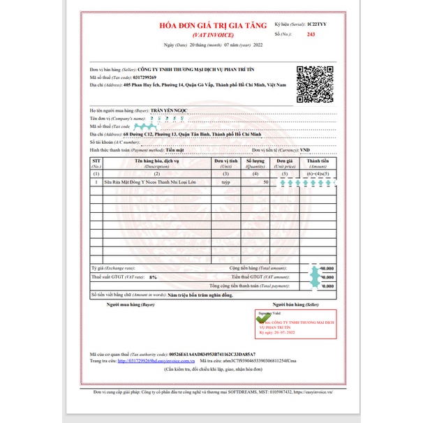 Sữa Rửa Mặt Đông Y Nicos Loại Lớn Thanh Nhi House - 8938508845606