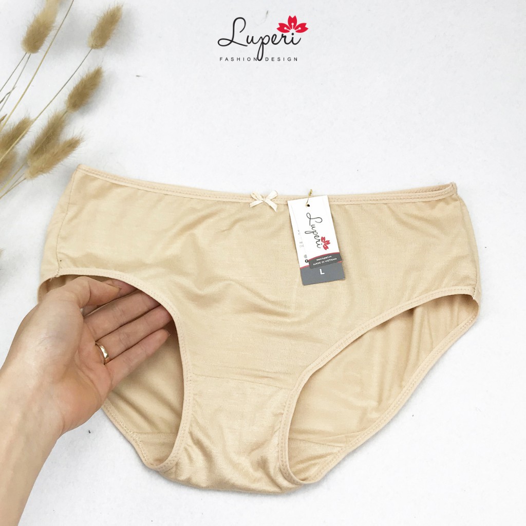 Quần Lót Nữ Cotton Luperi Dáng Bikini Cạp Lưng Cao Vừa Chất Liệu Co Giãn Mềm Mại Thoáng Mát Khử Mùi Kháng Khuẩn SP71 | BigBuy360 - bigbuy360.vn