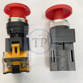 [Loại tốt ] CÔNG TẮC NÚT NHẤN KHẨN - NÚT DỪNG KHẨN CẤP- PHI 22 và 25 - NHẤN GIỮ