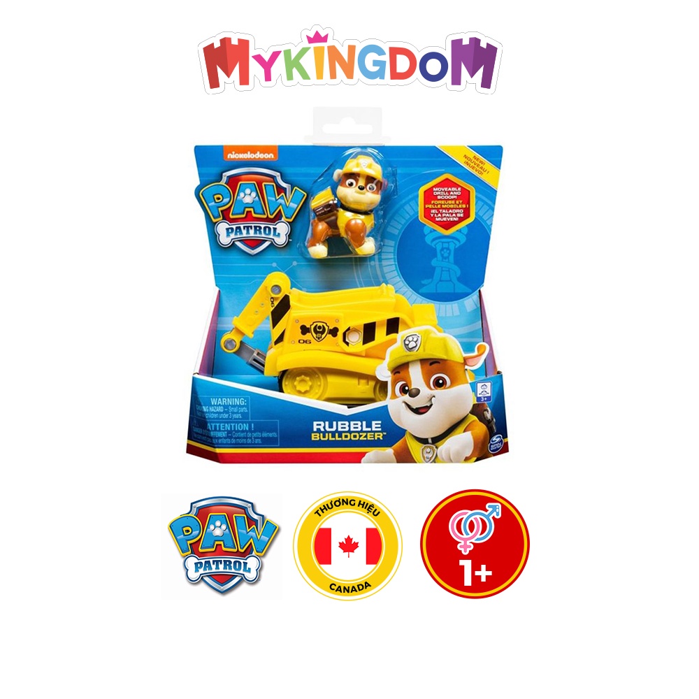 [Mã LIFET154 giảm 100K đơn 499K] Đồ Chơi PAW PATROL Xe Cứu Hộ Cơ Bản Paw Patrol - Rubble 6061794