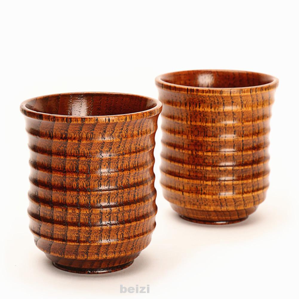 Wood Cup Eco Friendly Wooden Mug Coffee Drinkware Tea Water Delicate Elegant Decoration Natural