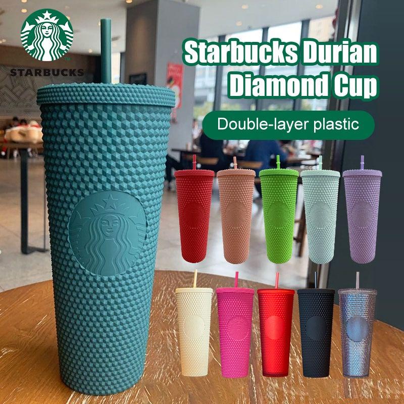 Cốc Uống Nước Starbucks Hai Lớp Kèm Ống Hút 710ml/24oz