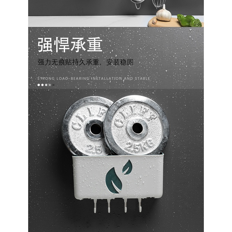 Giá Đỡ Đựng Tăm Xỉa Răng Hai Lớp Bằng Nhựa Gắn Tường Tiện Dụng