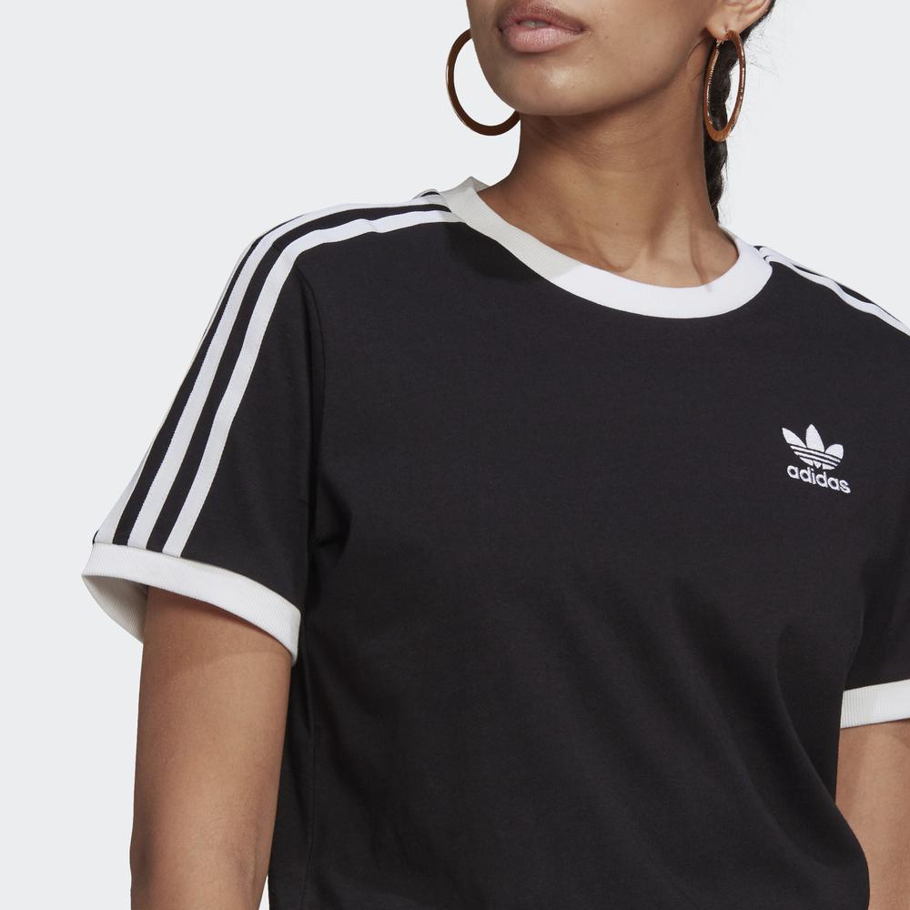 Áo Tee adidas ORIGINALS Nữ Áo thun 3 Sọc Classics Adicolor Màu đen GN2900