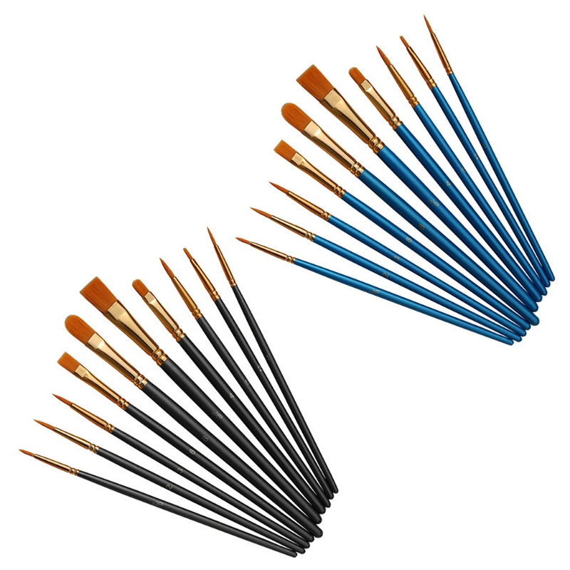 Set 10 Cọ Vẽ Tranh Sơn Dầu Chuyên Nghiệp