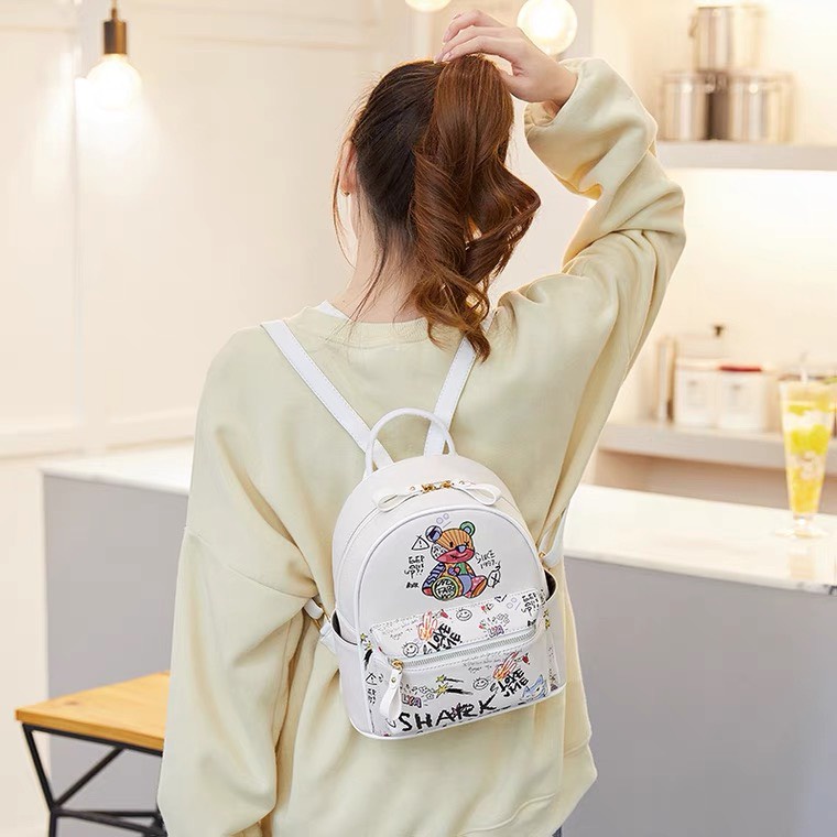 Balo da nữ mini đẹp hình gấu dễ thương