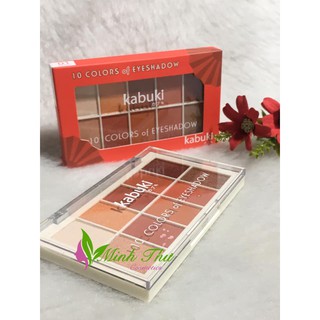 Bảng phấn mắt Kabuki 10 Ô cao cấp