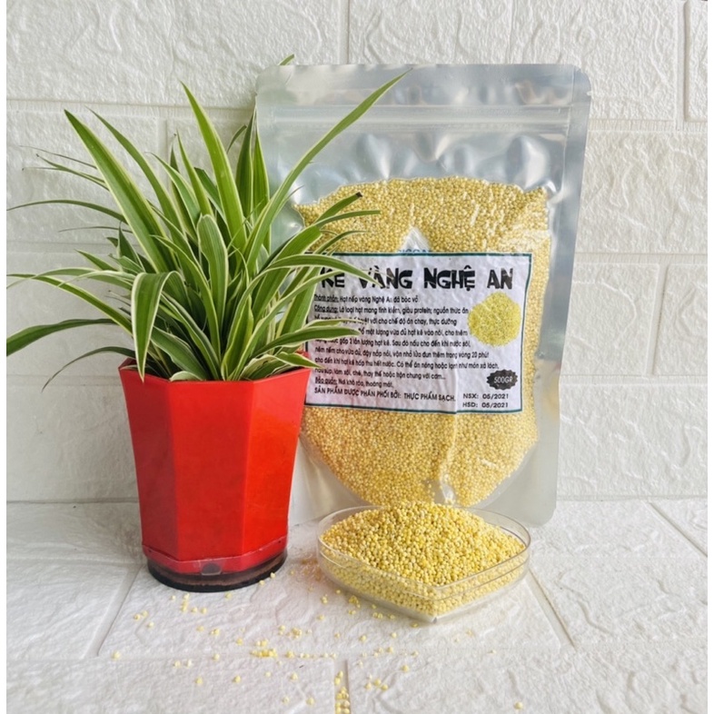 Hạt kê vàng Nghệ An, dẻo thơm.