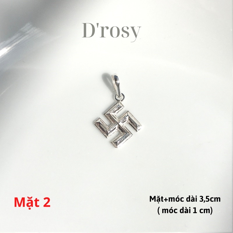 Mặt dây chuyền bạc nam nhiều mẫu cỡ nhỏ chuẩn bạc ta