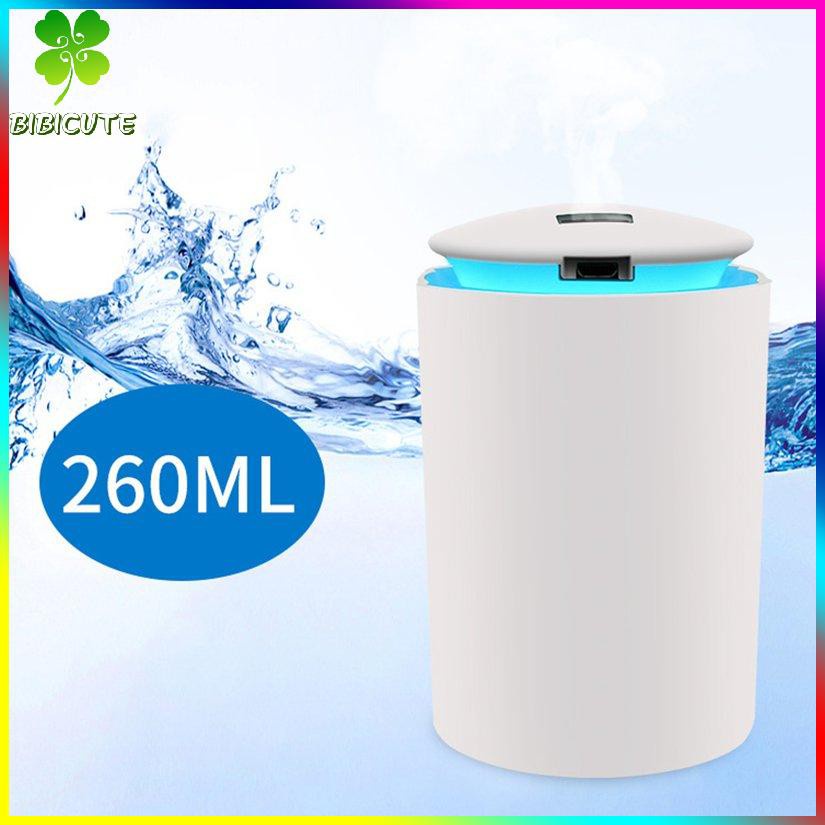 [Fast delivery] Mini Home Ultrasonic Air Humidifier Romantic Soft Light USB Essential Oil Diffuser Car Purifier Aroma Anion Mist Maker
