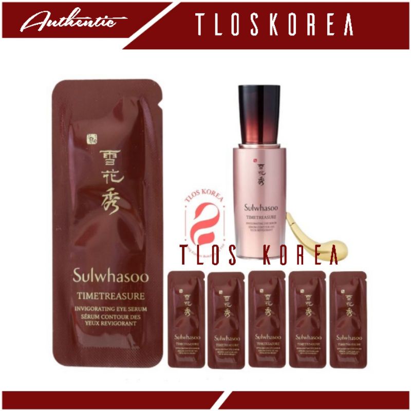 [Date 2024] Serum mắt thông đỏ Sulwhasoo Timetreasure Renovating Eye serum 1ml gói sample