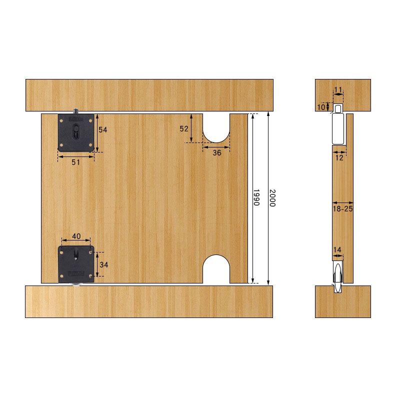Bánh Xe Trượt Cho Tủ Quần Áo