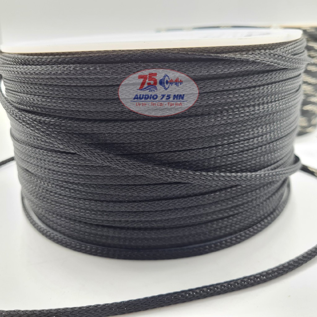 01 met Dây xác rắn vải bọc ngoài dây âm thanh, dây điện, dây tín hiệu phi 6mm nhiều màu