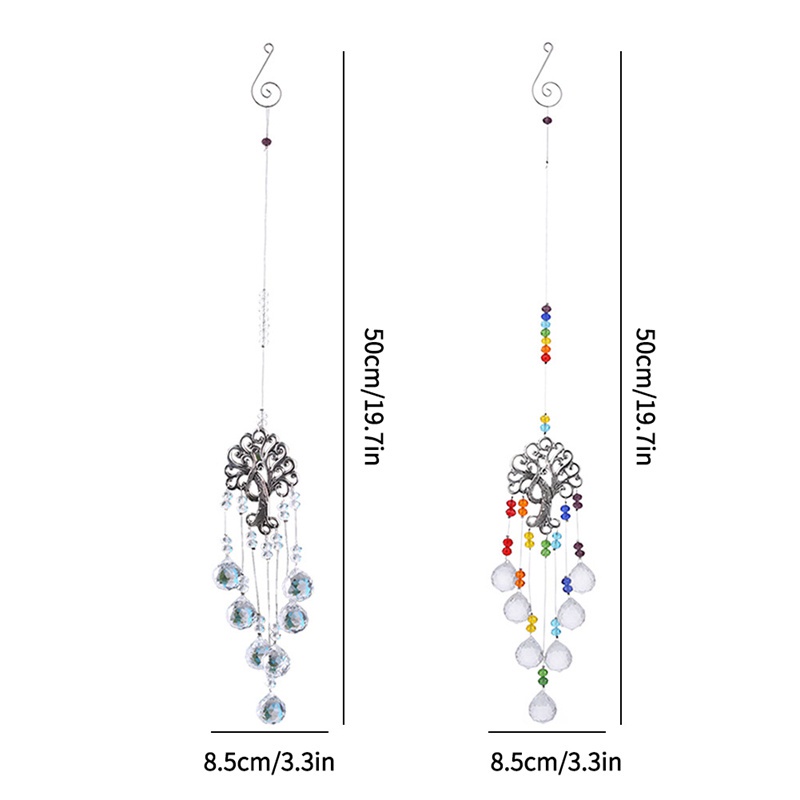 Chuông Gió Dreamcatcher Pha Lê Mặt Trời Trang Trí Nhà Cửa