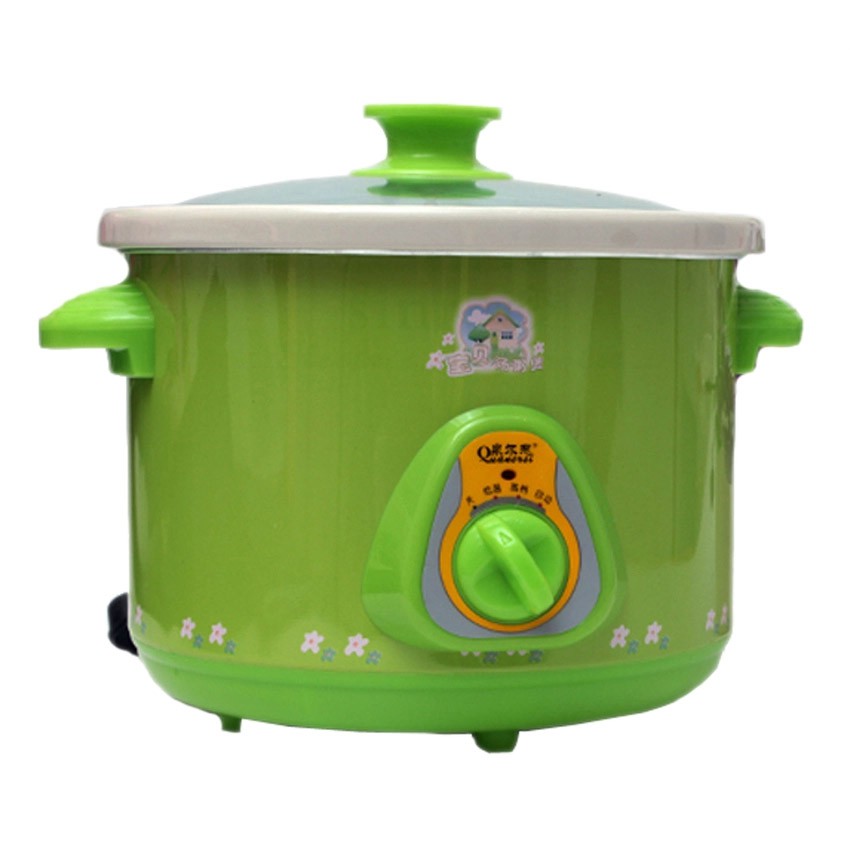 Nồi Hầm Chậm Tự Động 1.5L,Hầm Gà Kho Cá Nấu Cháo, Nồi Nấu Chậm Lõi Tráng Men Sứ Cao Cấp