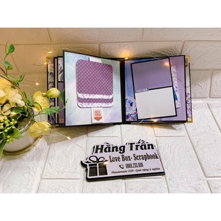 Album ảnh mini màu tím mộng mơ