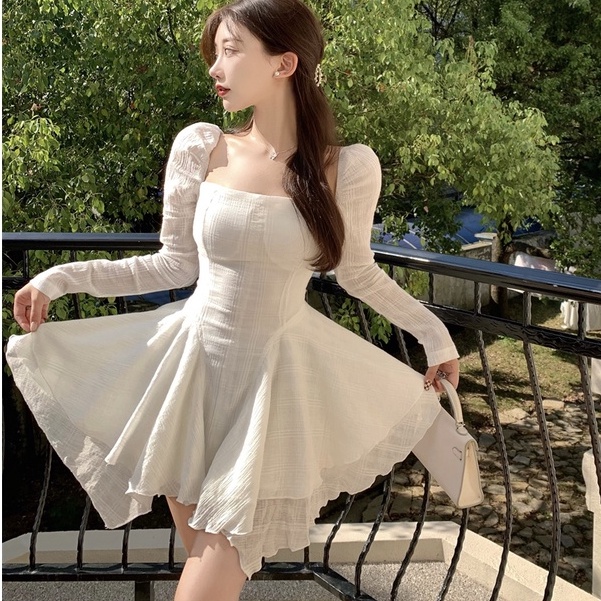 VÁY VOAN VẠT BÈO (V1243)