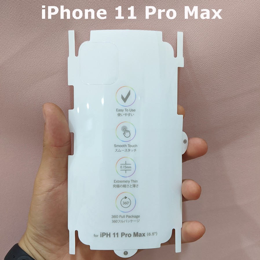 Dán chống xước mặt sau PPF iPhone 11 Pro Max