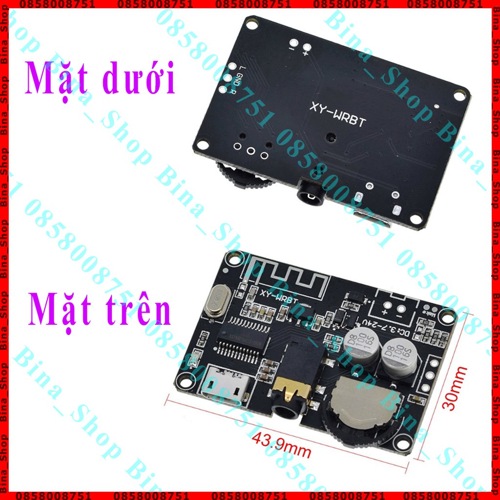 Mạch giải mã âm thanh Bluetooth 5.0 XY-WRBT DC 3.7V-24V