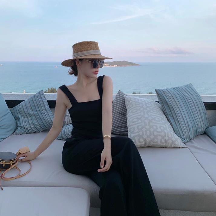 Zara Morocco full tag - Jumpsuit Zara đen mặc siêu đẹp JUT72QG59N10 New