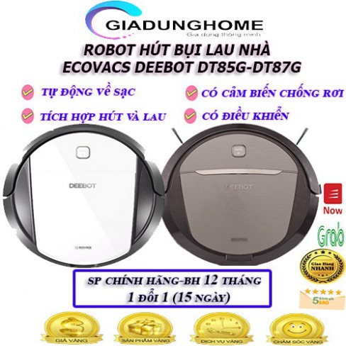 Robot hút bụi thông minh ecovacs DEEBOT DT85G/DT87G