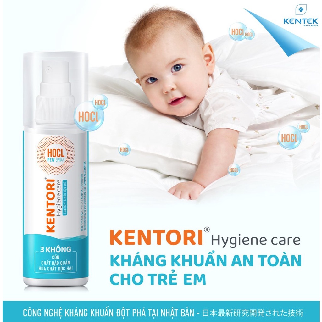 XỊT DIỆT KHUẨN KENTORI NHẬT BẢN KHÔNG CỒN AN TOÀN BẢO VỆ CHO BÉ