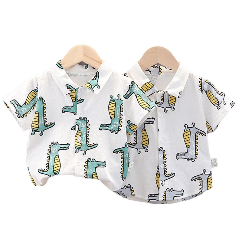 0-5 Tuổi Áo Thun Ngắn Tay Họa Tiết Hoạt Hình Cầu Vồng Cho Bé Trai