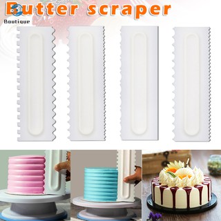 Set 4 thanh gạt chà láng bánh kem trang trí tiện dụng cho nhà bếp DIY