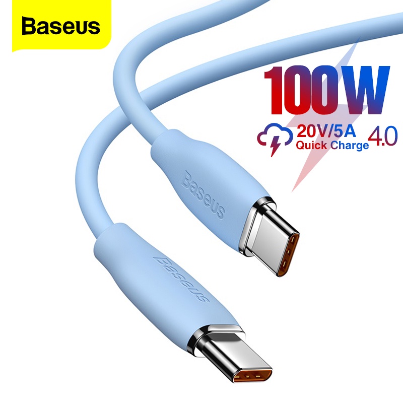 Dây cáp sạc nhanh Baseus PD 100W Type C sang Type C USB 4.0 dành cho MacBook iPad Pro Xiaomi