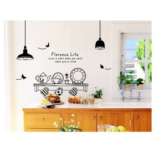 decal dán tường bếp