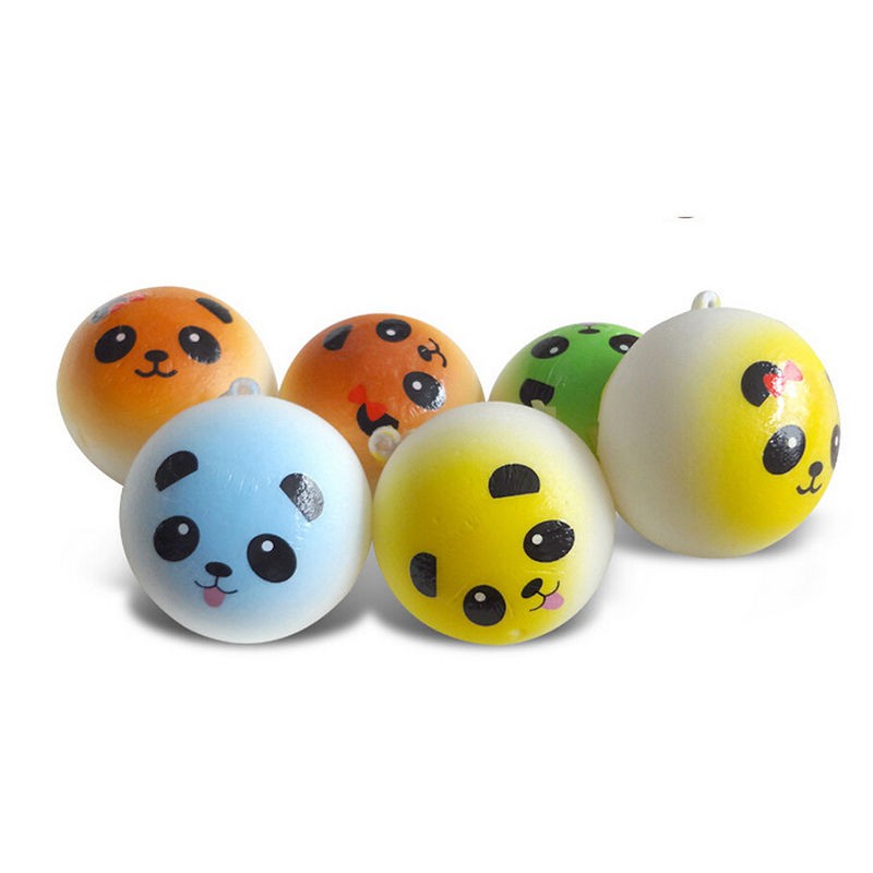 EPAY Cartoon Panda Kids đồ chơi Dây đeo Squishy Đồ chơi Joke Bánh mì tăng chậm Đồ chơi bóp