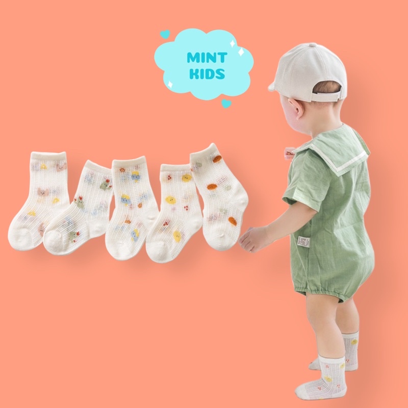 Tất Lưới Hoạ Tiết Ngộ Nghĩnh Nemo Baby Mềm Mại Cho Bé 0 Đến 3 Tuổi TL-04