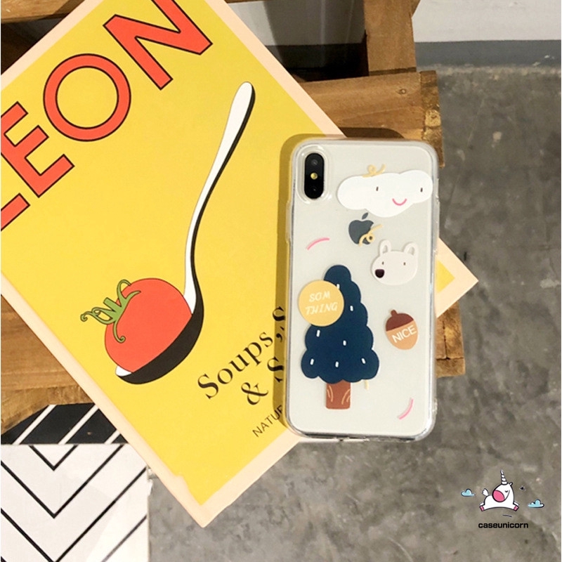 Ốp điện thoại TPU mềm màu trong suốt họa tiết tối giản cho iPhone 6 6s 7 8 Plus 11 Pro Max XR X XS MAX | BigBuy360 - bigbuy360.vn