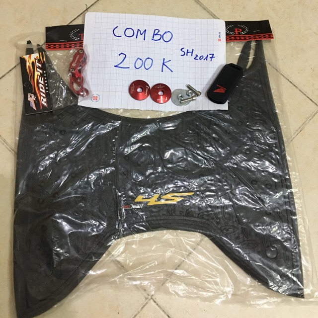 Combo 200 oc gương to sh 2017 +kẹp dây dầu + bọc chia smarkey+ tham sh